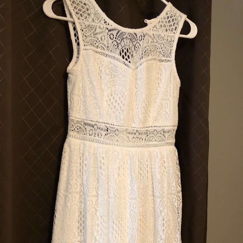White dress worn once on vacation.